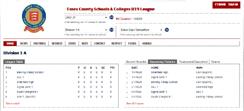 Essex Colleges Division 1A